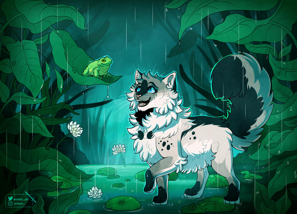 shaded + detailed background